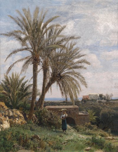 Ancient Villa near Tivoli by Max Wilhelm Roman